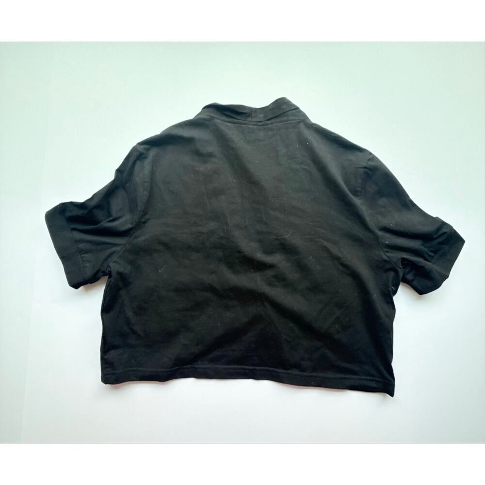 Belle Papeon Signature Black Cropped Cardigan NWT Size L - Picture 10 of 10